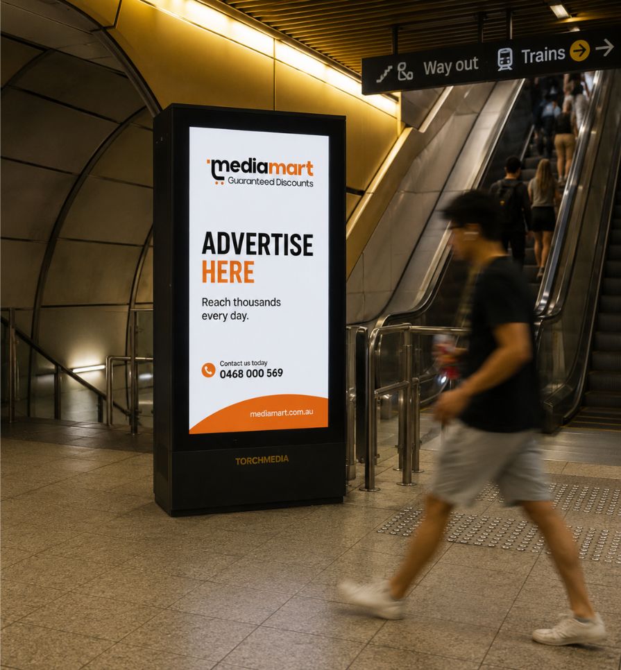 Cafe and mart poster advertising example